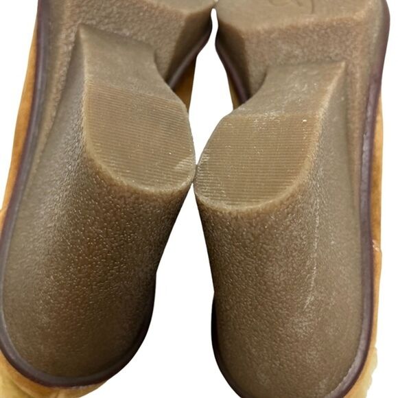 B MAKOWSKY Wedge Suede BF NELLIE Ankle Booties Real Leather Shoes Sherpa sz 10 W - Picture 16 of 16